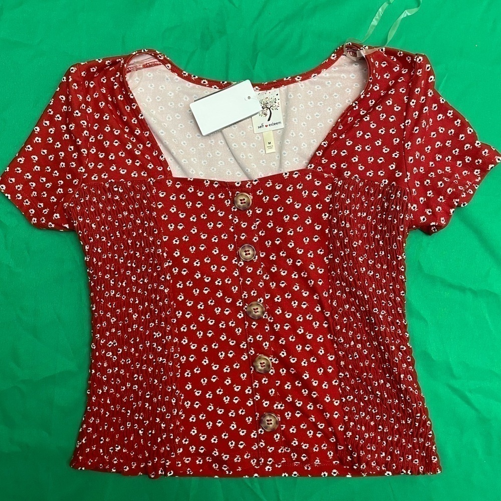 Women’s Floral Short Sleeve Summer Shirt